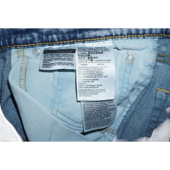 Levi’s 510 Skinny Fit Men’s Jeans – Light Wash Distressed Knees – W34 L30 - Picture 5 of 7